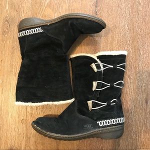UGG Kona 5183 Black Suede Boots